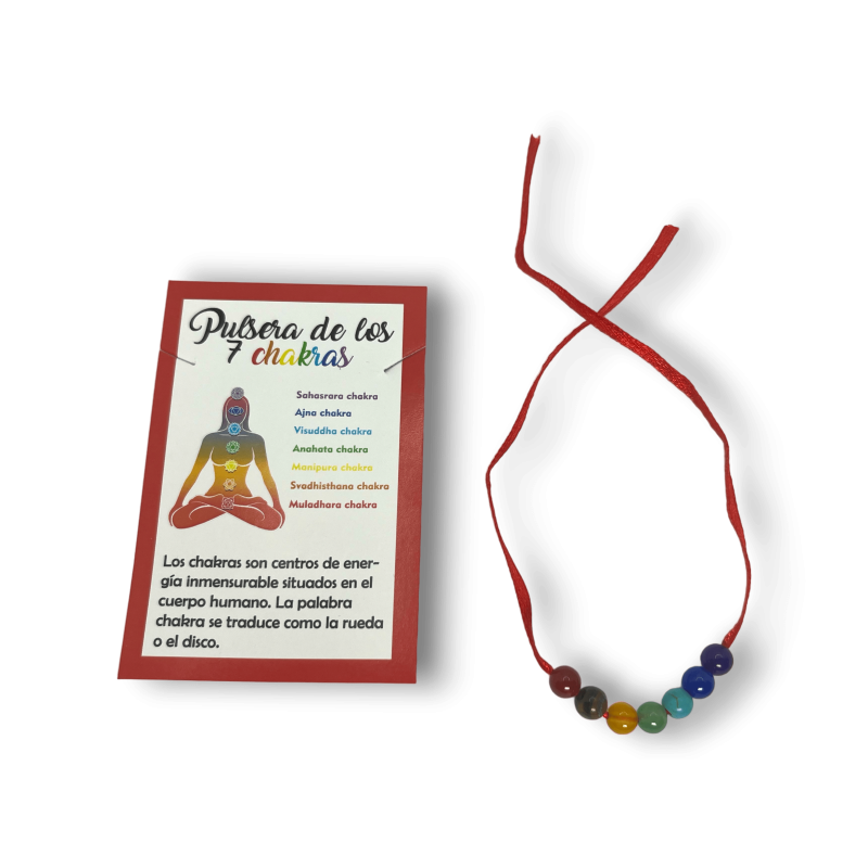 7 Chakras Bracelet Red Thread Bracelet - HOSTENATURA-ENERGY BRACELETS-HOSTENATURA