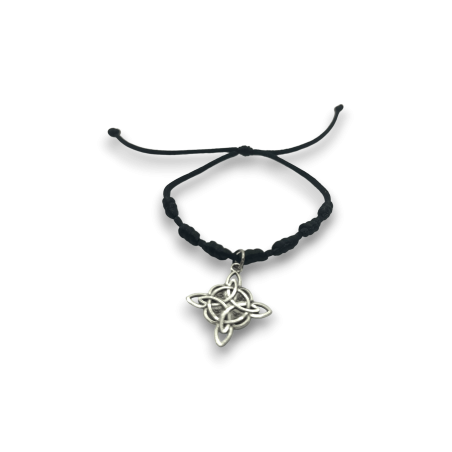 Hexenknoten Armband und 7 Knoten schwarz - HOSTENATURA