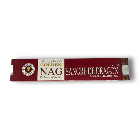 Incienso Sangre de Dragon GOLDEN NAG Dragon Blood Masala Agarbathi - 1 cajetilla de 15gr.