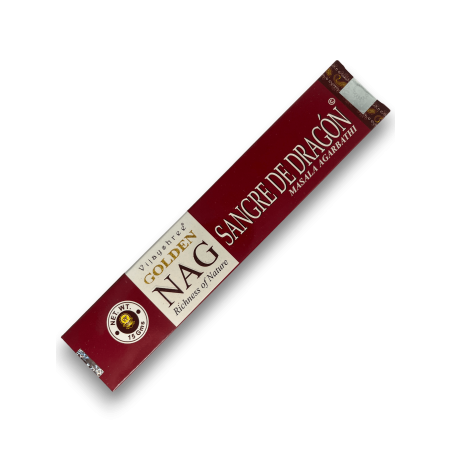 Incienso Sangre de Dragon GOLDEN NAG Dragon Blood Masala Agarbathi - 1 cajetilla de 15gr.