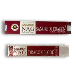 Incienso Sangre de Dragon GOLDEN NAG Dragon Blood Masala Agarbathi - 1 cajetilla de 15gr.