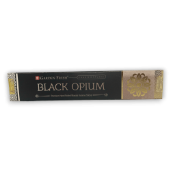 Black Opium Räucherstäbchen GARDEN FRESH - Premium Masala Räucherstäbchen - 15gr.