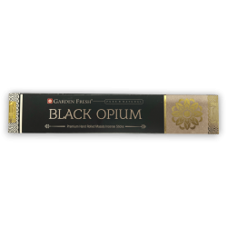 Black Opium Räucherstäbchen GARDEN FRESH - Premium Masala Räucherstäbchen - 15gr.