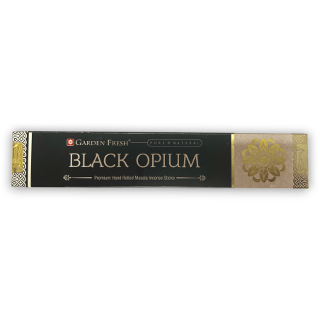 Incenso all'Oppio Nero GARDEN FRESH - Bastoncini di incenso Masala Premium - 15gr.