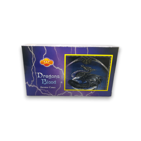 Conos de Incienso Sangre de Dragón SAC Dragons Blood Incense Cones - 1 cajetilla de 10 conos