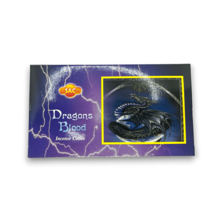 Conos de Incienso Sangre de Dragón SAC Dragons Blood Incense Cones - 1 cajetilla de 10 conos