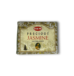 Conos de Incienso de Jazmín HEM - Inciense Cones Precious Jasmine - 1 cajita de 10 conos