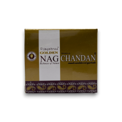 Chandan Incense Cones GOLDEN NAG - Box of 10 cones