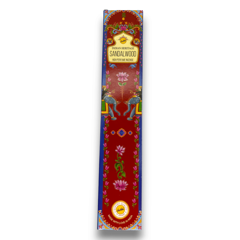 Encens Golden India Sandalwood Sree Vani Indian Heritage - 1 paquet de 15gr.-ENCENS GOLDEN INDIA SREE VANI-HOSTENATURA