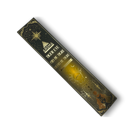 Tigerauge Räucherstäbchen AROMA Räucherset Räucherstäbchen Kristall - Räucherstäbchen mit Mineralien - 1 Schachtel mit 20gr.