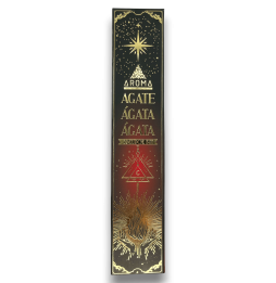 Agate Incense AROMA Smudge Crystal Incense Kit - Incense sticks with minerals - 1 box of 20gr.