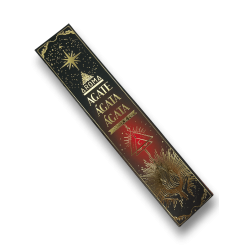 Kit de tămâie de agat AROMA Smudge Crystal - Bețișoare de tămâie cu minerale - 1 cutie de 20gr.