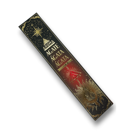 Encens Agate AROMA Smudge Kit Encens Cristal - Bâtonnets d’encens minéraux - 1 boîte de 20gr.