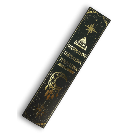 Encens Tourmaline AROMA Smudge Kit Encens Cristal - Bâtonnets d’encens minéraux - 1 boite de 20gr.