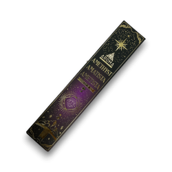 Amethyst Räucherstäbchen AROMA Smudge Crystal Incense Kit – Räucherstäbchen mit Mineralien – 1 Schachtel mit 20 g.