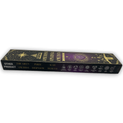 Amethyst Räucherstäbchen AROMA Smudge Crystal Incense Kit – Räucherstäbchen mit Mineralien – 1 Schachtel mit 20 g.