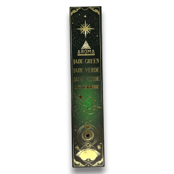 Green Jade Incense AROMA Smudge Incense Kit Crystal - Incense sticks with minerals - 1 box of 20gr.