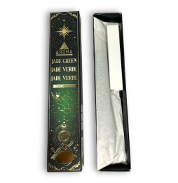 Kit de Incienso de Xade Verde AROMA Smudge Crystal Incense - Varillas de incenso con minerais - 1 caixa de 20gr.