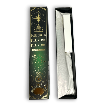 Incienso Jade Verde AROMA Smudge Kit Incienso Crystal - Barritas de incienso con minerales - 1 cajita de 20gr.