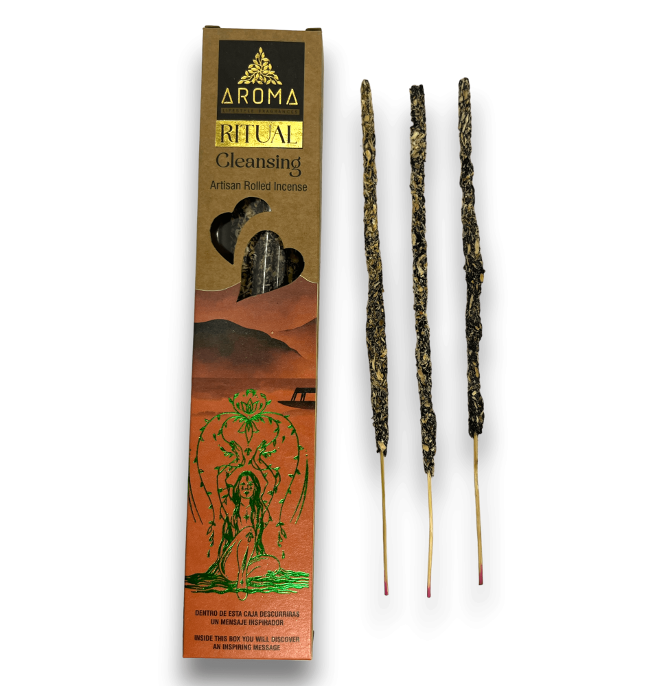 Ritual Cleansing Incense AROMA Ritual Cleansing - 20-gram box with an inspiring message