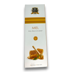 Encens au miel Alaukik - Miel - Grand paquet 90gr - 55-65 bâtonnets - Fabriqué en Inde