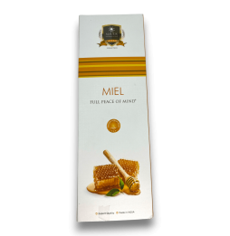 Incenso al miele Alaukik - Miele - Confezione grande 90gr - 55-65 bastoncini - Prodotto in India