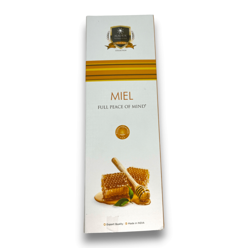 Alaukik Honey Incense - Honey - Large Pack 90gr - 55-65 sticks - Made in India-ALAUKIK INCENSE-HOSTENATURA