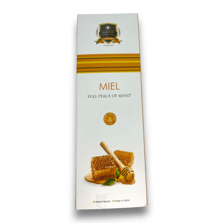 Encens Alaukik Mel - Honey - Paquet Gran 90gr - 55-65 varetes - Fet a Índia