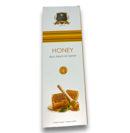 Encens au miel Alaukik - Miel - Grand paquet 90gr - 55-65 bâtons - Fabriqué en Inde