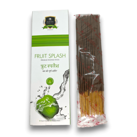 Alaukik Floral Splash Wierook - Fruit Splash - Grootverpakking 90gr - 55-65 stokjes - Gemaakt in India