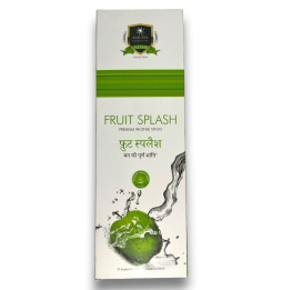 Alaukik Floral Splash Rökelse - Fruit Splash - Stort paket 90gr - 55-65 pinnar - Tillverkad i Indien