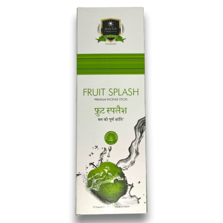 Incenso Alaukik Floral Splash - Fruit Splash - Pacote Grande 90gr - 55-65 palitos - Fabricado na Índia