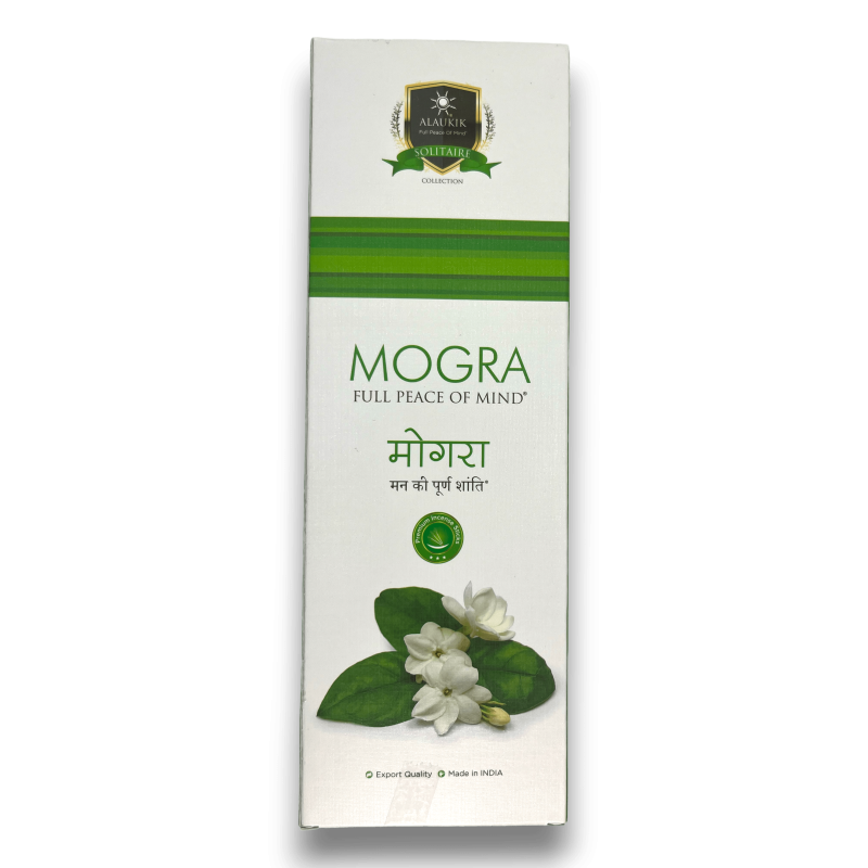 Alaukik Mogra Incense Large Package 90gr - 55-65 sticks - Made in India - Arabian Jasmine-ALAUKIK INCENSE-HOSTENATURA