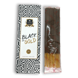 Alaukik Incense Black and Gold Large Pack 90gr - 55-65 sticks - Made in India