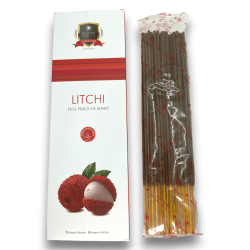 Alaukik Incenso Litchi Confezione Grande 90gr - 55-65 bastoncini - Prodotto in India