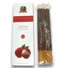 Alaukik Litchi Incense Large Pack 90gr - 55-65 sticks - Made in India