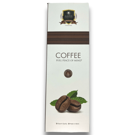 Incienso Alaukik Café - Coffee - Paquete Grande 90gr - 55-65 varillas - Hecho en India