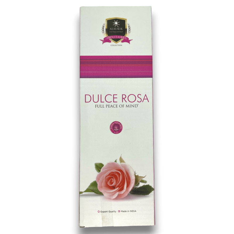 Kadzidełka Alaukik Sweet Rose - Słodka Róża - Duże opakowanie 90 g - 55-65 pałeczek - Wyprodukowano w Indiach-KADZIDŁO ALAUKIK-HOSTENATURA