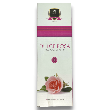 Kadzidło Alaukik Sweet Rose - Sweet Rose - duże opakowanie 90gr - 55-65 sztyftów - Made in India