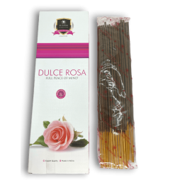 Incienso Alaukik Dulce Rosa - Sweet Rose - Paquete Grande 90gr - 55-65 varillas - Hecho en India