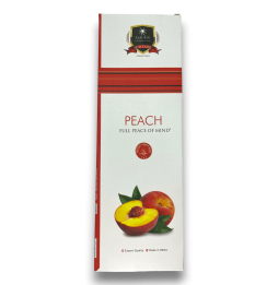 Alaukik Peach - Incenso de Pêssego / Pêssego - Embalagem grande 90gr - 55-65 varetas - Fabricado na Índia
