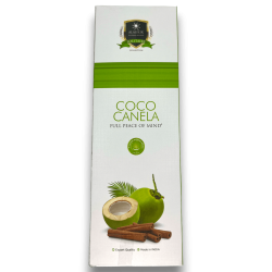 Alaukik Coconut Cinnamon Incense - Kokosnuss-Zimt - Großpackung 90gr - 55-65 Stäbchen - Made in India