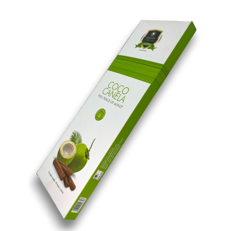 Incienso Alaukik Coco Canela - Coconut Cinnamon - Paquete Grande 90gr - 55-65 varillas - Hecho en India