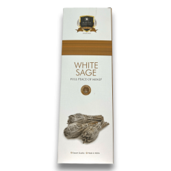 Alaukik White Sage rökelse - Vit salvia - Storpack 90gr - 55-65 pinnar - Tillverkad i Indien