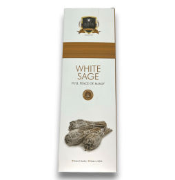 Incienso Alaukik Salvia Blanca - White Sage - Paquete Grande 90gr - 55-65 varillas - Hecho en India