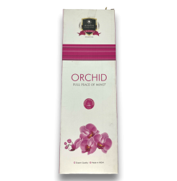Alaukik Orchid Wierook - Orchidee - Grootverpakking 90gr - 55-65 stokjes - Made in India