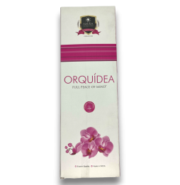 Incenso Alaukik Orchid - Orquídea - Embalagem grande 90gr - 55-65 varetas - Fabricado na Índia