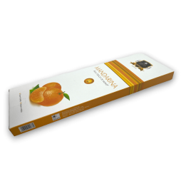 Incenso Alaukik Mandarin Tangerine - Mandarino - Confezione grande 90gr - 55-65 bastoncini - Prodotto in India