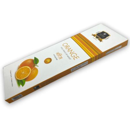Incienso Alaukik Naranja - Orange - Paquete Grande 90gr - 55-65 varillas - Hecho en India