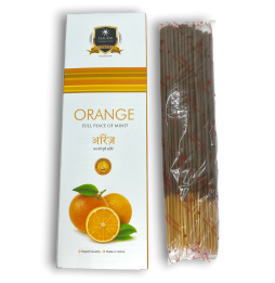 Alaukik Orange Incense - Orange - Large Package 90gr - 55-65 sticks - Made in India
